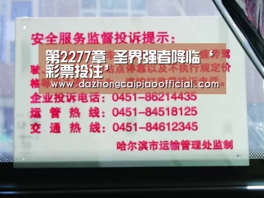 第2277章 圣界强者降临‘彩票投注’(图1) 大众彩票